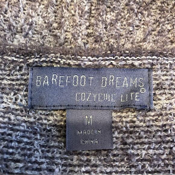 Barefoot Dreams CozyChic Lite gray open front long cardigan size Medium - Picture 9 of 15